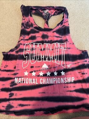 Varsity Cheer Summit Tie-Dye Racerback Tank Too Top -